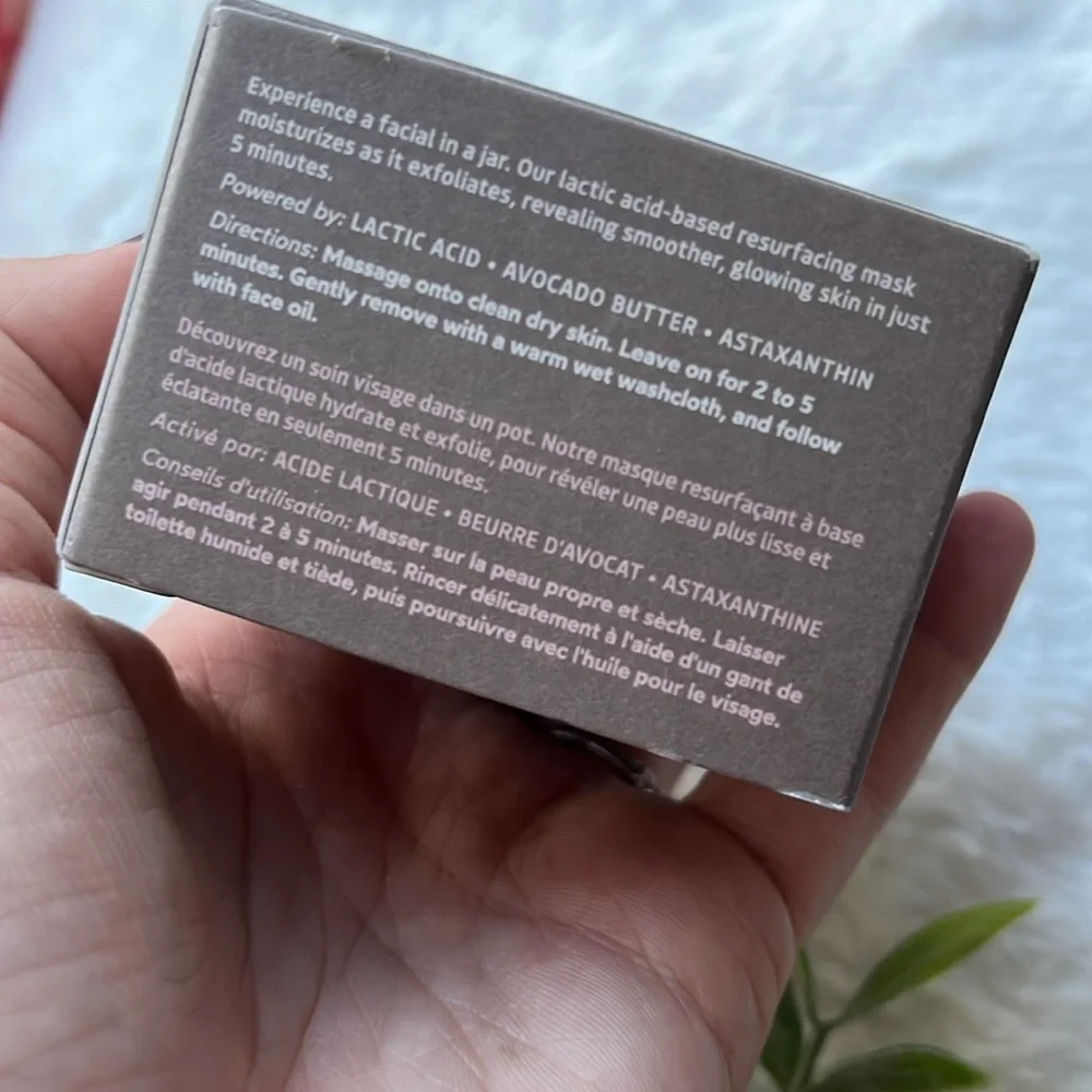 NEW True Botanicals Resurfacing moisture Mask 1 oz